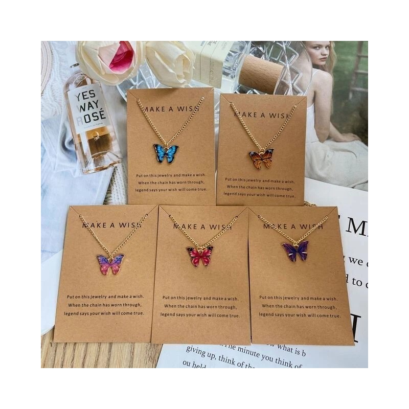 Unbranded Butterfly Necklace Pendant For Women Girls GIFT Make A