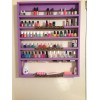 Heand Made Esmaltero Exhibidor De Pared Violeta100% Madera