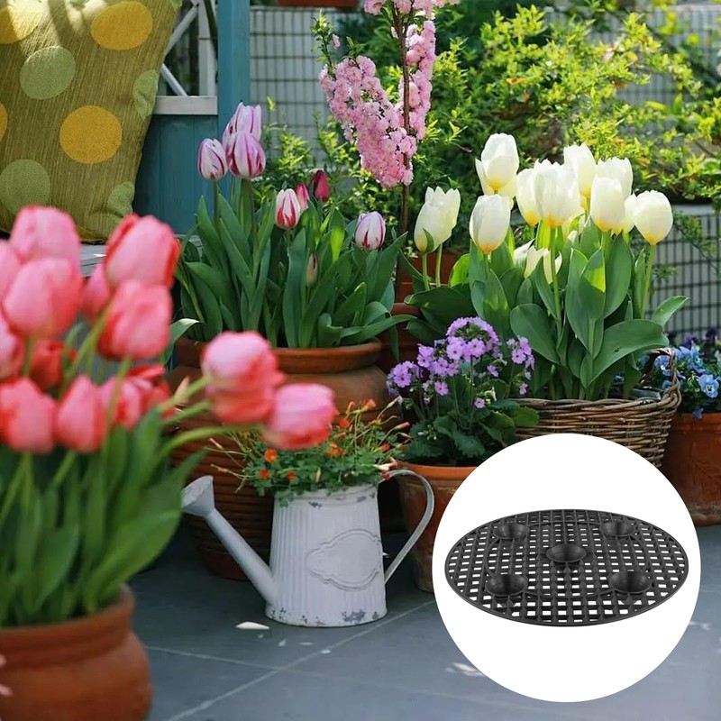 HAKZEON 20 PCS 12 Inch Plant Level Pot Elevator, Black