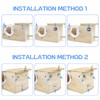 TiereCare Parakeet Nesting Box - Visual Wooden Bird Nest Breeding