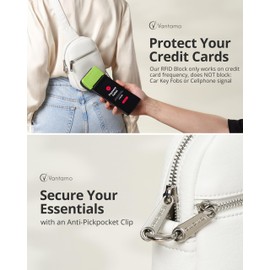 Vantamo Cross Body Bag Women with RFID Protection, Anti-Pickpocket Clip & Premium Material, Stylish Sling Bag Women with Silver Zipper, Secure Anti Theft Crossbody for Travel & Everyday Use