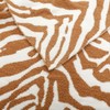 Polyester Microfiber Fluffy Animals Zebra Print Stripes Knitted Throw Blanket