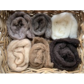 Heidifeathers 'Creature Mix' Carded Wool Slivers