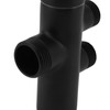 Shower Head Diverter Black Rustproof Leakproof Wall Mounted Shower Arm