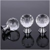 NUODWELL 8 Pcs Spherical Drawer Knob Crystal Pull Handles Cupboard