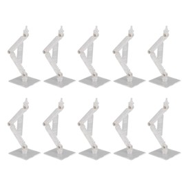 10 Pcs Action Figure Display Holder High Stability Doll Model Support Stand for 6 Inch Action Dolls Models Transparent