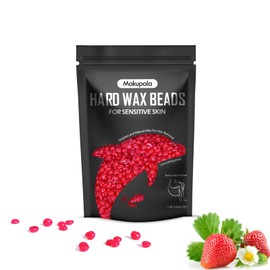 9.6oz Hard Wax Beads for Sensitive Skin Coarse Hair Removal, Wax Beads for Brazilian, Full Body, Bikini, Underarms, Back, Legs, Face, Back, Wax Beans Home Salon Red