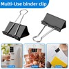 Nomatox Jumbo Binder Clips 3 inch,75mm Width,6 Pack Extra Large