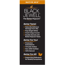 Black Jewell Gourmet Popcorn Kernels, Native Mix, 28.35 Ounces (Pack of 6)