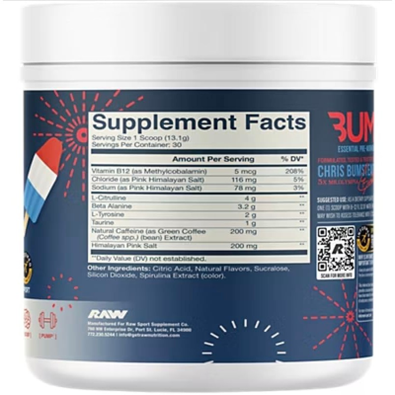 CBUM Essential Pre-Workout, Suplemento Deportivo, 408g (30 Servicios, Red White