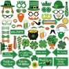 HOWAF St Patrick's Day Photo Booth Props Glasses Masks Hat