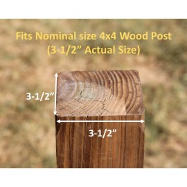 Madison Iron and Wood Peace Post Cap for 3-1/2" Post