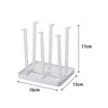 Yamazaki Home Glass Stand Tower Slim White 2847