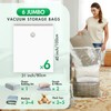 TAILI 6 Pack Large Vacuum Storage Bags for Comforter and