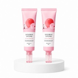 [1+1] Round Lab Camellia Deep Collagen Elasticity Sun Serum 50ml+50ml Set Special / [1+1] 라운드랩 동백 딥 콜라겐 탄력 선세럼 50ml+50ml 세트 기획