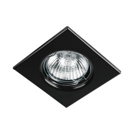 Volteck Lait EMP-111S, Luminario cuadrado negro spot fijo, lámpara no incluida