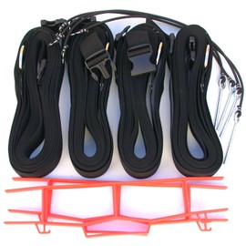 Home Court 2-inch Adjustable 30x60' Grass Court Line - 19AG (Black)