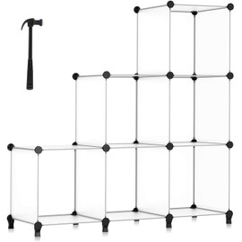 HOMIDEC Closet Organizer, 9-Cube Closet Organizers and Storage, Portable Closet Storage Shelves, Closet Organizers and Storage Shelves, Clothes Storage Organizer for Garment Racks, Closet, Wardrobe