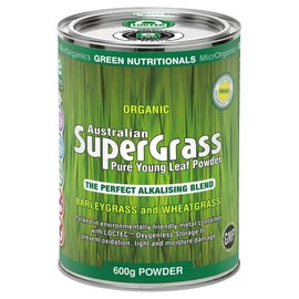 Green Nutritionals Australian 100% Organic Supergrass 600g powder - Vegan