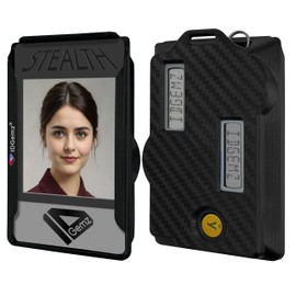 Badge Holder for RSA SecurID and Yubikey5 NFC Tokens - Holds up to 3 Badges - Stealth Black (2 RSA & 1 Yubikey)