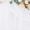 Socomi Wedding Arch Draping Fabric 29" x 20Ft 2 Panels