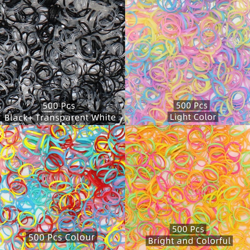 2056 Pcs Hair Accessories for Girls & Toddlers, Ponytail Holders,