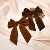 Velvet Bow Hair Clip French Barrette Hair Bows for Women