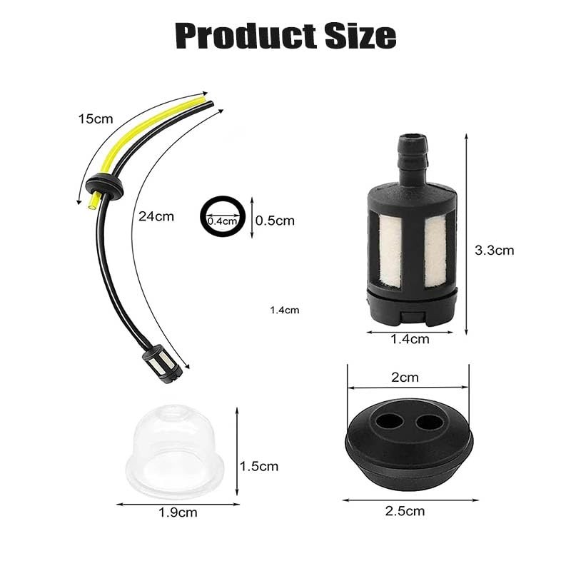 Strimmer Fuel Pipe,Universal Grass Trimmer Fuel Line,Fuel Tank Seal Grommet