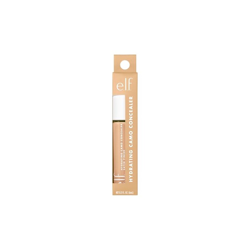e.l.f, Hydrating Camo Concealer, Lightweight, Full Coverage, Long Lasting, Conceals,