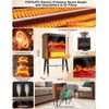 Electric Fireplace Heater with 3D Realistic Flame, Humidifier, Thermostat, Safety