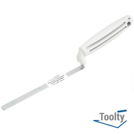 Toolty Tuck Pointer Trowel, Hardened Steel Finger Pointing Trowel, Hand Tool - with Polystyrene Handle - 10mm - Bricklayer, DIY - TLTY-0317