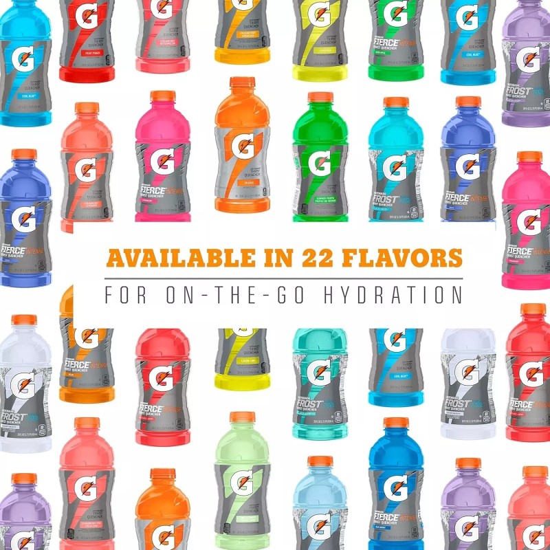 Gatorade Thirst Quencher Sports Drink, Variety Pack, 20oz Bottles, (12