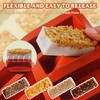 Wilewir 3Pcs Silicone Granola Bar Mold, 12-Cavity Rectangle Silicone Chocolate
