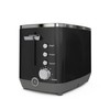 GE 2 Slice Black Stainless Steel Toaster, Extra Wide Slots