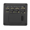 EQ01 Acoustic Guitar Tuner 2 Band EQ Black Guitar Tuner