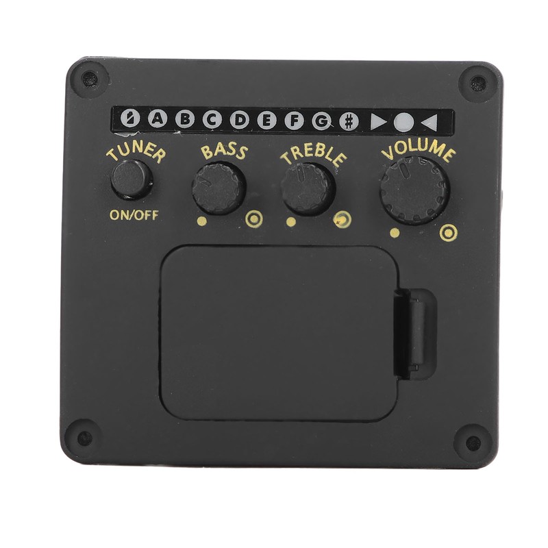 EQ01 Acoustic Guitar Tuner 2 Band EQ Black Guitar Tuner