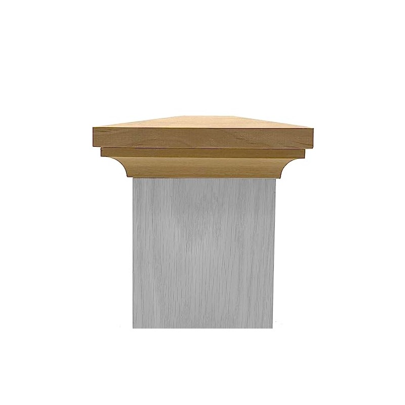 Flat Peak Newel Cap - 935 Style, for 3 1/2"