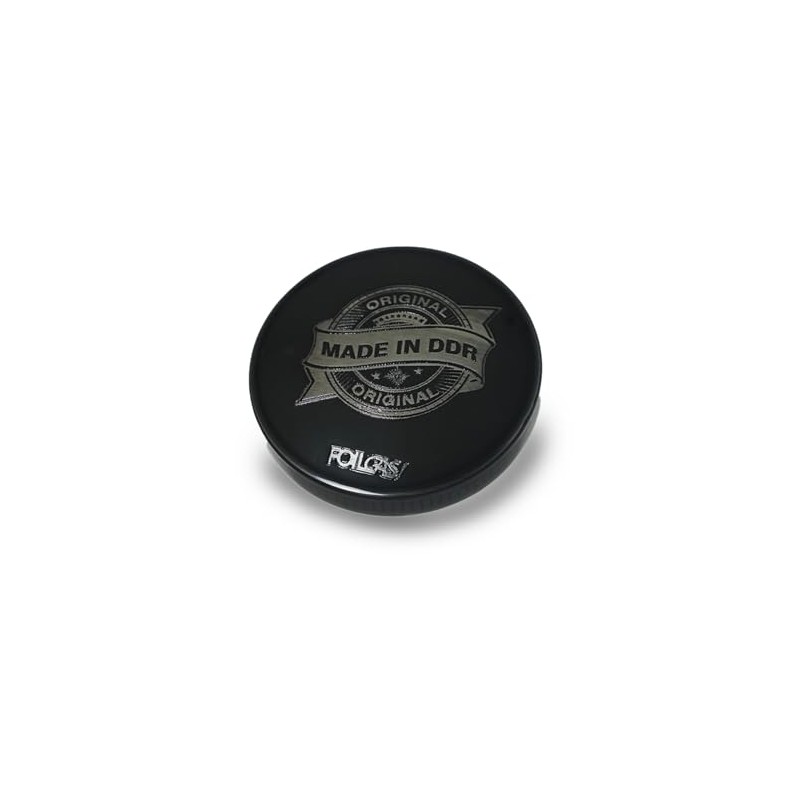 Simson Engraved Fuel Cap Candy Black 40mm Chrome and Powder