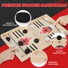 Toidgy Toidgy Large Fast Classic Slingshot Puck Game, Wooden Air Hockey Board Games for Family Night, Table Games for Adults and Kids, 2 Player Games for Ages 6 and Up, Test Your Speed and Accuracy