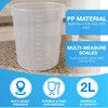 2L Clear Plastic Measuring Jug – BPA Free Multi-Scale Measurement