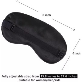 UNIMI 2 Pack Black Unimi Lightweight Sleeping Eye Mask Blackout & Migraines Headaches