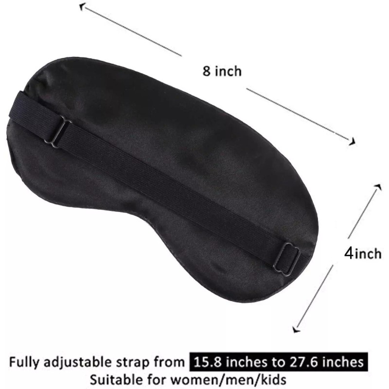 UNIMI 2 Pack Black Unimi Lightweight Sleeping Eye Mask Blackout
