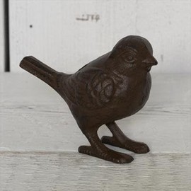 Fyne-Finds Cast Iron Bird Ornament Brown Home Garden Antique Decorative Gift
