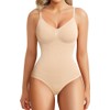 Nebility Womens' Waist Trainer Seamless Round Neck Tummy Control Shapewear