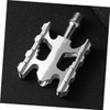 Kisangel Aluminum Alloy Bike Pedal Foldable and Easy to Install