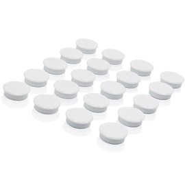 ZDZBLX Fridge Magnets, 20 Pcs Magnet Small Magnets Refrigerator Magnets for Whiteboard,Cute Mini Magnets Strong Magnets Heavy Duty Magnets Round Magnets for Fridge Locker Craft Office Classroom,White