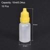 sourcing map Empty Plastic Bottles Squeezable Plastic Bottles Dropper Bottles