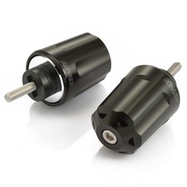 Daytona 99837 Motorcycle Bar Ends, Billet Aluminum, Honda, M6 Type Heavyweight Revolver, Black, CB1300SF, Rebel 1100/250R, CT125, etc