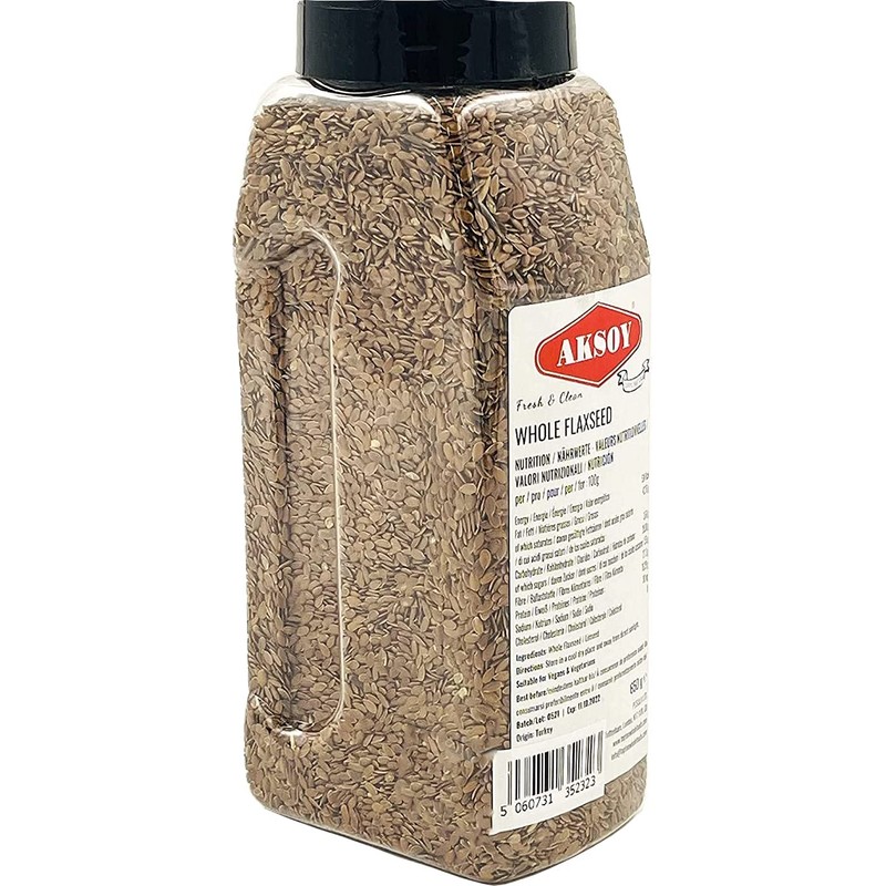 🟤 Aksoy Brown Whole Flaxseed (Linseed) 650gr || Batch Tested
