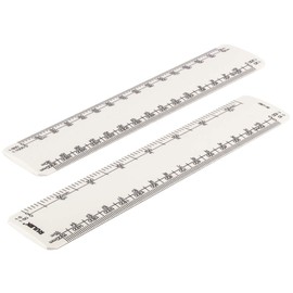 Rulex 15cm 6 inch Flat Oval Metric Engineers Scale Ruler 1:10 1:100 1:5 1:50/1:20 1:200 1:500 1:1000 - UK manufactured